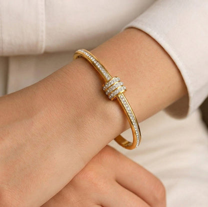 Cross Border Style Zircon Bangle Bracelet