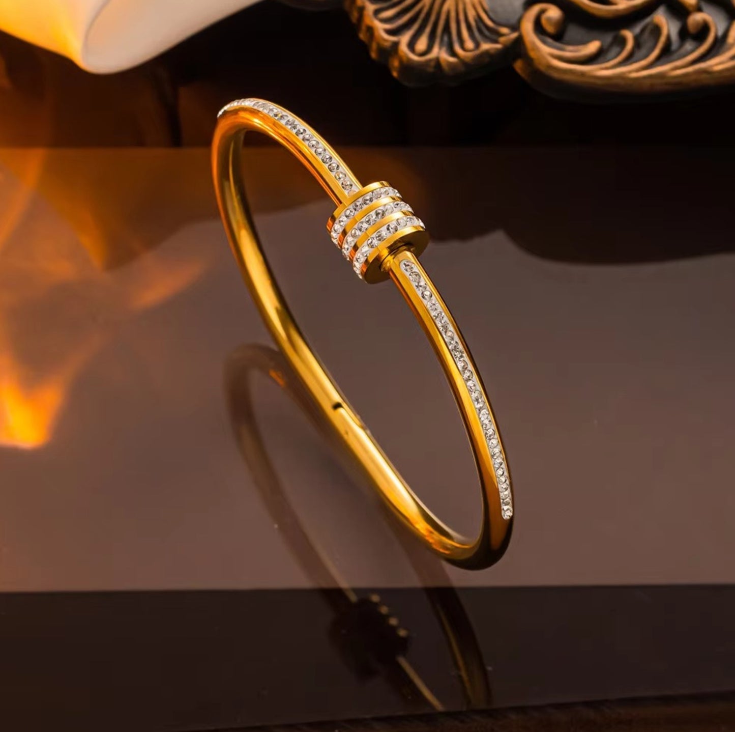 Cross Border Style Zircon Bangle Bracelet